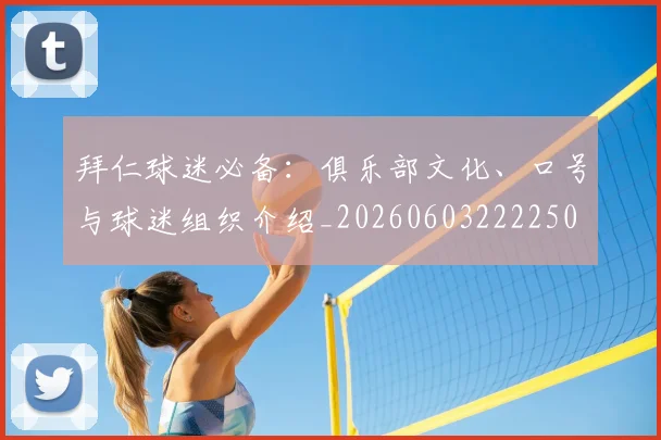 拜仁球迷必备：俱乐部文化、口号与球迷组织介绍_20260603222250